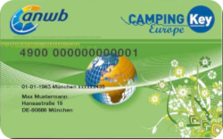 anwb Camping-Key-Card Europe Campingkey-Card Europe